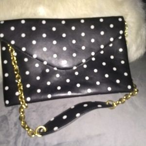 COPY - J Crew handbag  n clutch polka dot good condition